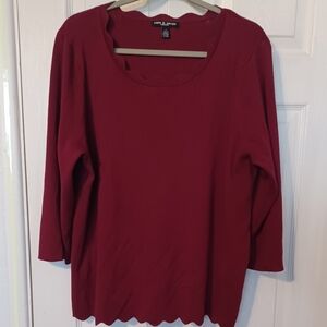 Cable and Gauge Sweater 2x